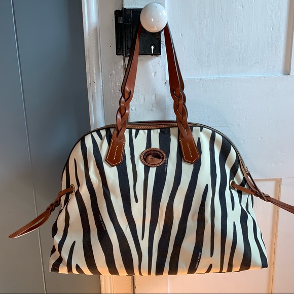 Dooney & Bourke Handbags - Dooney & Bourke Zebra Canvas Tote